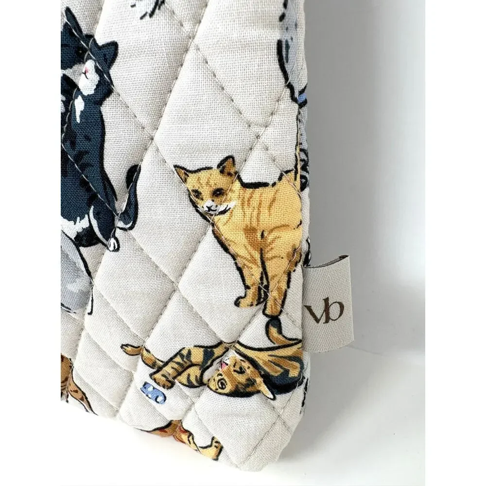 Vera Bradley A Cat’s Life Laptop Pouch Cotton Up To 15 in Laptop Cat Lover Gift